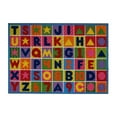 thumbnail image 3 of Fun Time Nylon 39"x58" Numbers & Letters Area Rug in Multi-Color, 3 of 6