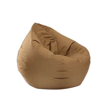 Morttic Large Kid Bean Bag Cover (No Filler) Garden indoor/Outdoor Beanbag Children's Waterproof Chair 60*65cm (Khaki)