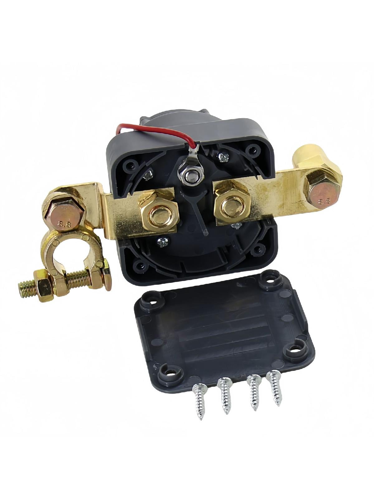 Upgrades 300A Battery Disconnect Switch with Built In Voltage Meter Electrical System Protection For RV Marine Truck Car