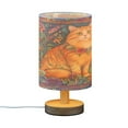 thumbnail image 2 of BZSMCE Lamp Modern Orange Cat Painting Creative Patter Night Light, 2 of 7