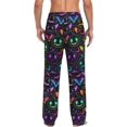 thumbnail image 2 of GZHJMY Men's Pajama Pants - Neon Pumpkinhead, Loose Thin PJs Lounge Sleep Bottoms with Pockets Drawstring, Pajama Bottoms for Home and Rest, Small, 2 of 7
