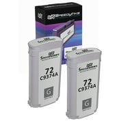 Speedy Remanufactured Cartridge Replacement for HP 72 C9374A High Yield (Gray, 2-Pack)