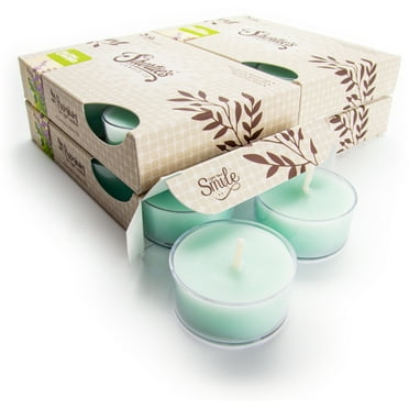 Iced Mint Lavender Tealight Candles Bulk Pack - 24 Mint Premium Scented Tea Lights - Shortie's Candle Company