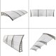 thumbnail image 4 of Zimtown - Toldo para Puerta Delantera de Patio, 39,37 x 118,11 Pulgadas, Tablero Transparente y Soporte Gris, 4 of 8