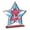 3#, variant on 4th Of July Wooden Star Decorations Red White Blue Patriotic Tabletop Ornaments Independence Day Tray Decor Rustic Wooden Star Signs For Home Shelf Decor