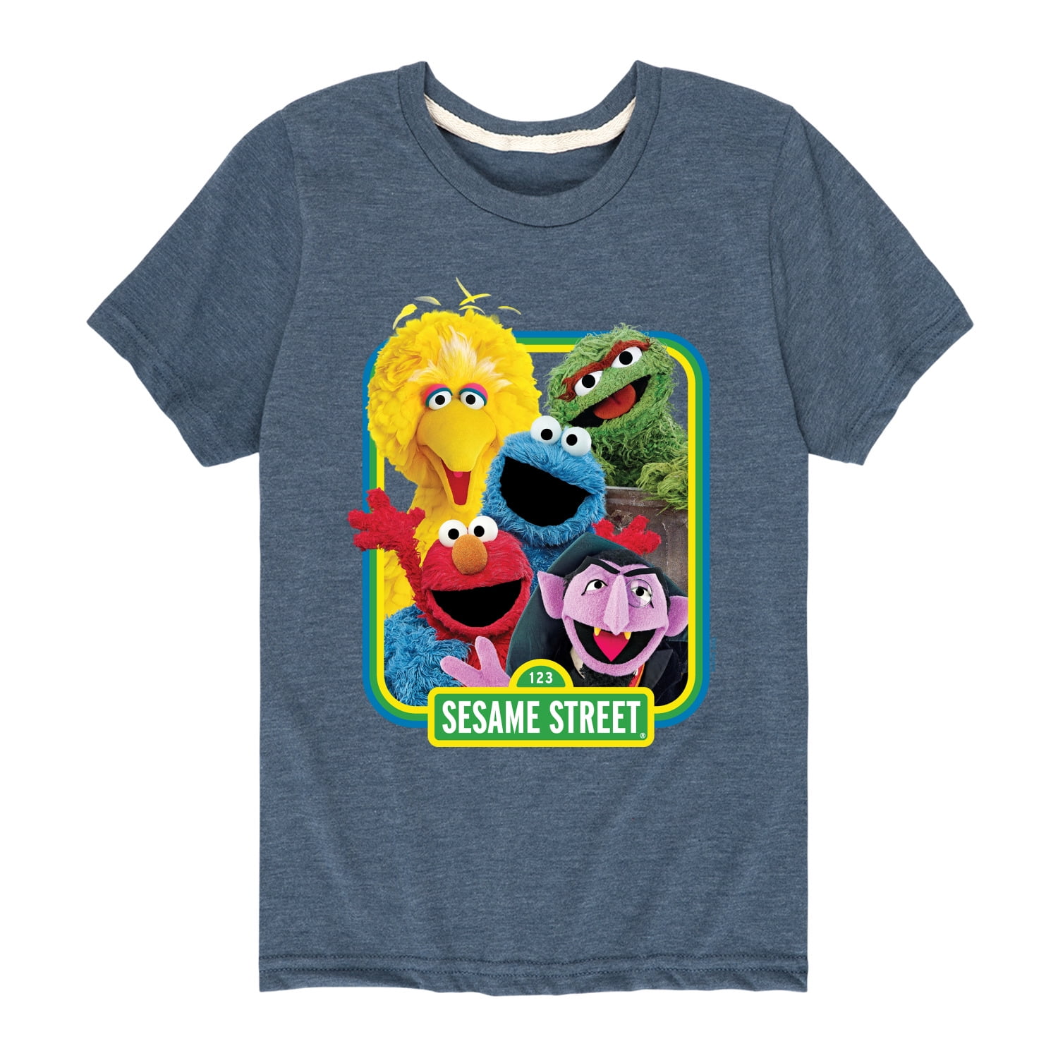 Sesame Street - Photo Elmo and Friends - Toddler and Youth Short Sleeve Graphic T-Shirt