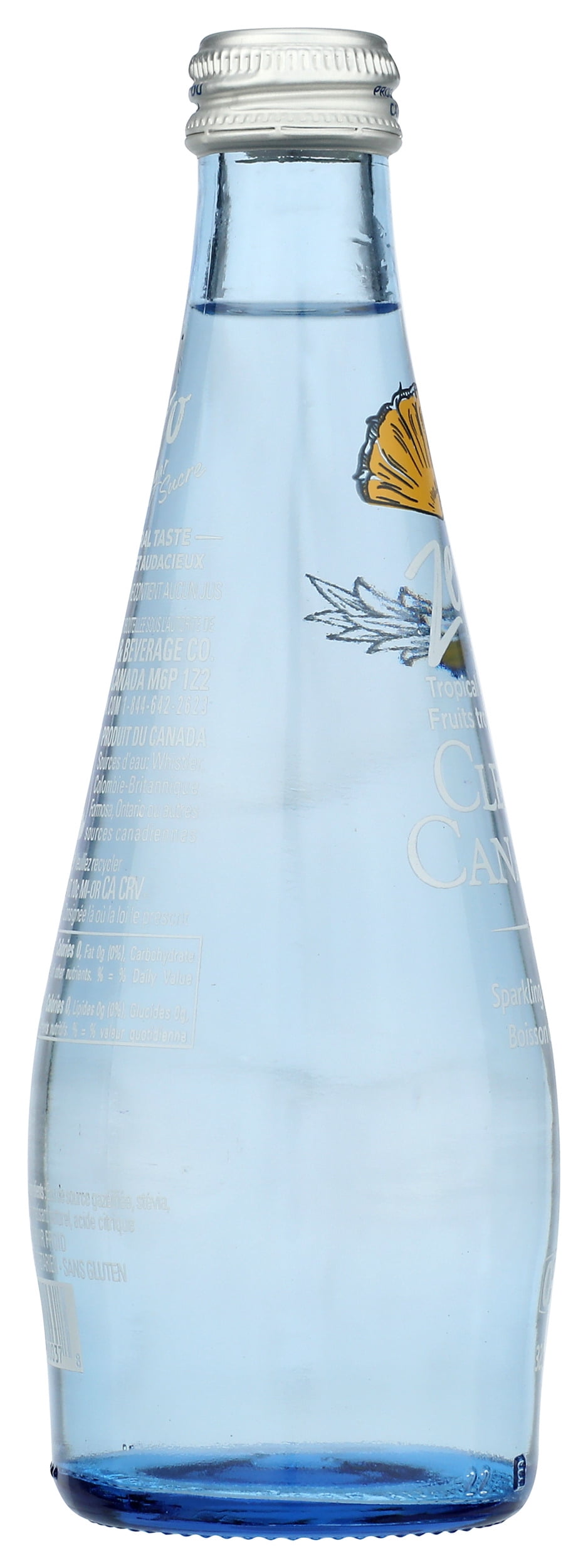 (Pack of 12), Clearly Canadian Tropical Fruit Zero Sparkling Water, 11 fl oz