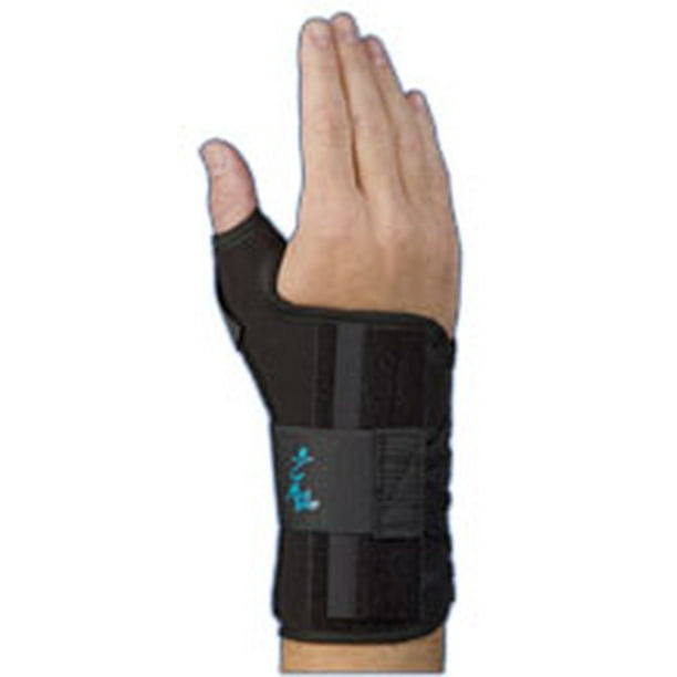 Med Spec Ryno Lacer Wrist Support, Short Black, Universal Left
