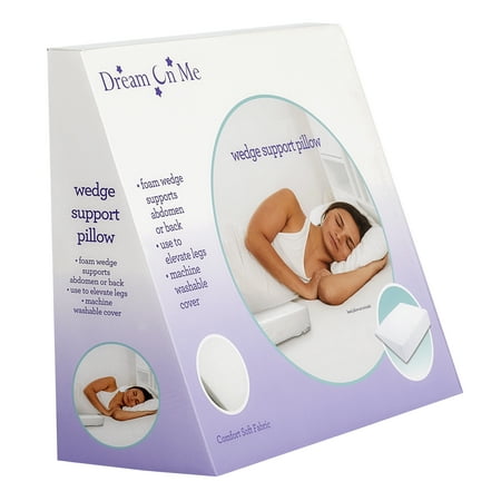 Dream On Me Mommy Pregnancy Wedge Pillow, White