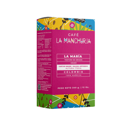 La Manchuria La María Whole Bean Coffee 12oz 100% Colombian Arabica Coffee
