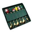 thumbnail image 1 of Juego De Cubiertos perfecl tenedor Cuchara navideña 6 piezas Estilo C, 1 of 8