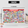thumbnail image 6 of All Countries and Flags of the World Educational Map | Great Learning Tool for Kids and Adults | 80lb Cardstock (216gsm) | 11 x 17” | 10 per Pack, 6 of 6