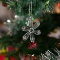 thumbnail image 5 of Winter Christmas Hanging Snowflake Decorations - 12Pcs White Snowflakes Hanging for Christmas Winter Wonderland Holiday New Year Party Home Decoration(12 Set Per Pack), 5 of 7