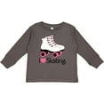 thumbnail image 3 of Inktastic Girls I Heart Skating Girls Long Sleeve Toddler T-Shirt, 3 of 5