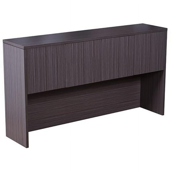 71 x 15 x 36 in. Hutch with Doors, Drift Wood