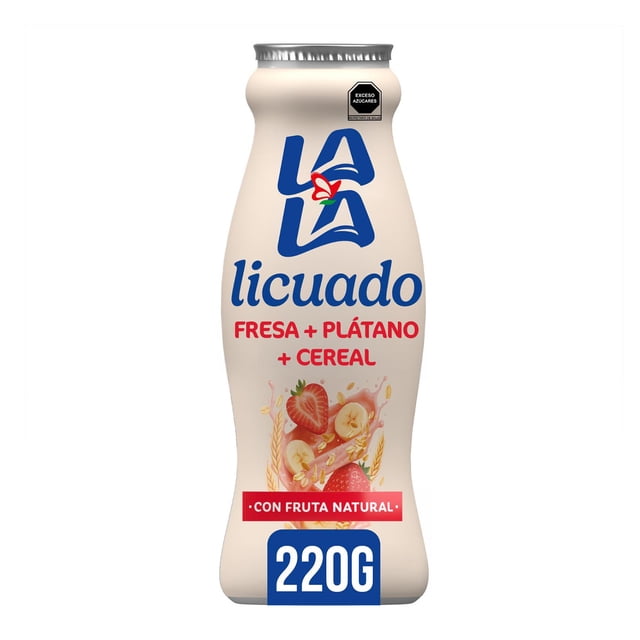 Yoghurt licuado Lala fresa, plátano y cereal 220 g