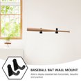 thumbnail image 3 of FONWILYO 1Pair Transparent Baseball Bat Display Rack Acrylic Wall Mount for Showing and Storing Bats, 3 of 8