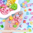 thumbnail image 2 of 150Pcs 6 Mixed Colors Slime Charms Assorted Cute Jelly Embellishments, Random Bulk Flatback Resin Ornament Bear Star Kawaii Slime Accessories for Phone Junk Case, Scrapbooking Crafting & DIY Decor, 2 of 12