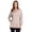 Sand, variant on RBX Active Women's V-Neck French Terry Hoodie Tunic Sweatshirt
