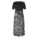 thumbnail image 3 of Vestido de cuello redondo con estampado de hombros descubiertos y manga corta informal de verano para mujer OAVQHLG3B Store  lin121212, 3 of 4