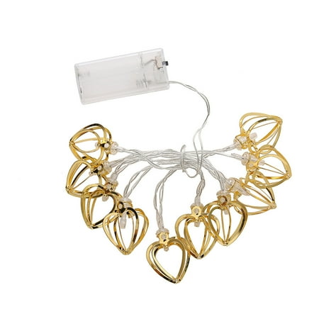 10 Led Lights String Heart Shape Fairy Battery Ed For 10 Led Lights String Heart Shape Fairy Battery Ed For Patio Bedroom Holiday Decor Etc