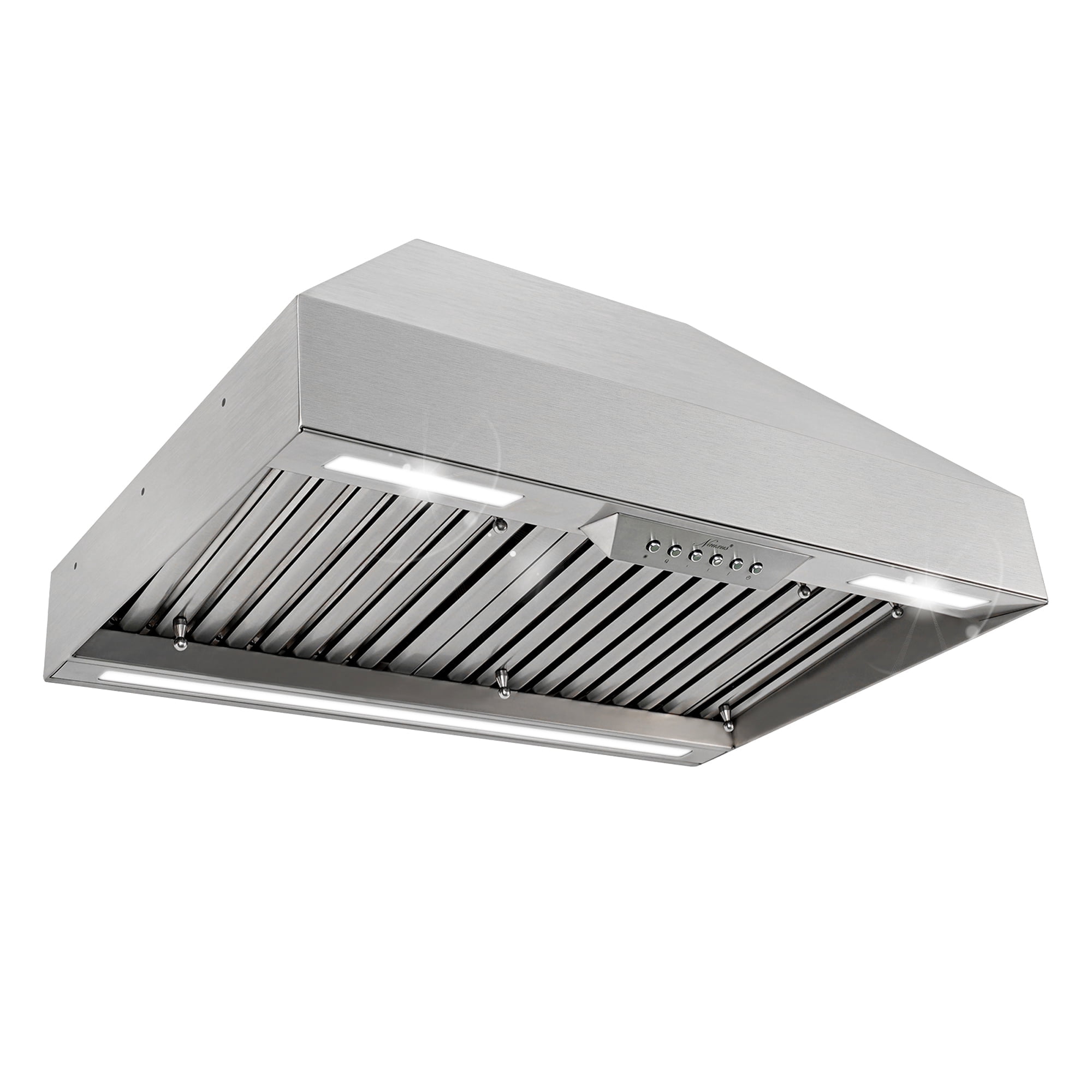 Akicon Range Hood 30 Inch, 600 CFM Stainless Steel Range Hood Insert with 4 Speed Control, 2-LED Lights & Nightlight, Baffle Filters