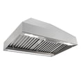 thumbnail image 3 of Akicon Range Hood 30 Inch, 600 CFM Stainless Steel Range Hood Insert with 4 Speed Control, 2-LED Lights & Nightlight, Baffle Filters, 3 of 12