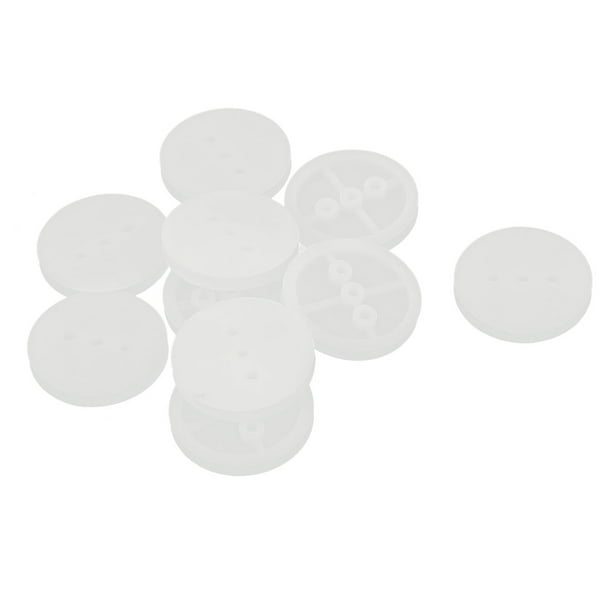 10Pcs Plastique Blanc 24mm Dia 3 Trous Poulie de Courroie Machanique Modèle