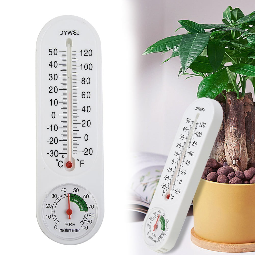 1pcs Wood Wall Hang Thermometer Indoor Outdoor Logger Meter Garden House  Garage Garden Breeding Temperature Controller - AliExpress
