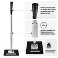 thumbnail image 5 of CureCalor Metal Baseball Batting Tee, 24-46" Adjustable Height, Handrolled Flexible Rubber Top, 5 of 11