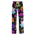 thumbnail image 4 of Satingcolo Women Halloween Lounge Pants Comfy Pajama Bottom Drawstring Waist Print Long Pajamas Pants S-2XL, 4 of 5