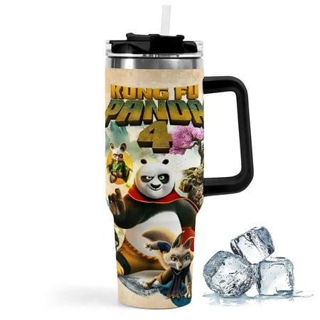 

Kung Fu Panda car cup has an iconic print is durable with insulation and features a leak-proof lid. Perfect for fans.