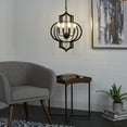 thumbnail image 2 of Eliana Geometric Metal Candelabra 4 Light Pendant, 2 of 3