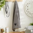 thumbnail image 3 of Contemporary Home Living 44" Black and Gray Striped Embroidered Paw Modern Style Pet Towel, 3 of 4