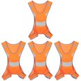 thumbnail image 1 of Chaleco reflectante para ciclismo, construcción de tráfico, tela de poliéster, senderismo, seguridad para hombre, juego de 4, 1 of 1