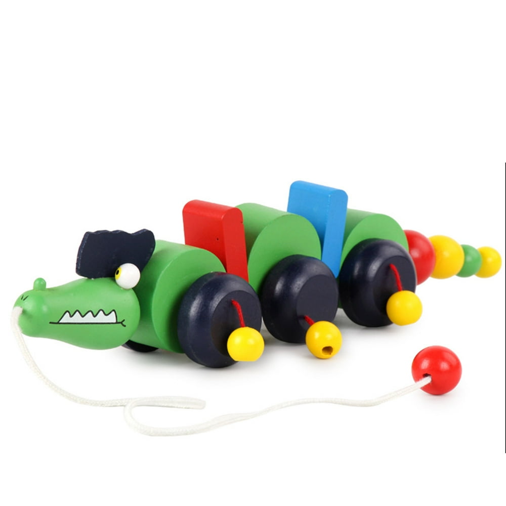 Wooden Pull Along Crocodile Toy Beautiful Crocodile Pull Along Toy