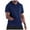 Navy, variant on Qingpeng Men's Solid Short-Sleeve Hoodie T-Shirt With Drawstring