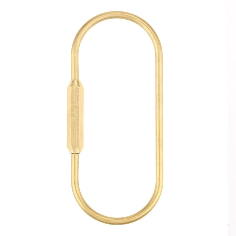 LYUMO Brass Screw Lock Carabiner Clip Hook Keychain Key Ring DIY Gift, Keychain  Hook Clip, Screw Lock Keychain Hook 