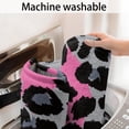 thumbnail image 5 of Gray and Pink Of Leopard Print Bathroom Rugs Mat,Non Slip Microfiber Bathroom Rug,Rubber Backing,Soft Bathroom Mats for Bathroom Floor,Tub and Shower,17x27in(43x68cm), 5 of 5