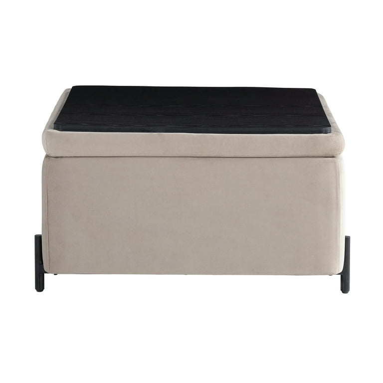 Studio Living Kingston Large Storage Ottoman, Taupe photo 6
