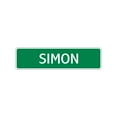 thumbnail image 1 of Simon Boys Children Name Wall Plaque Decoration Letter Printed Label Indoor Outdoor Aluminum Sign 4"x18", 1 of 1