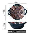 thumbnail image 7 of Qeeadeea Oven Safe Tableware Bowls, Ceramic Blue, 35 oz, 7 of 7