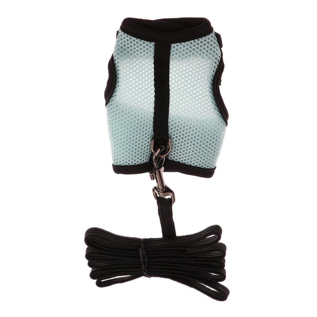 fastboy Hamster Rabbit Guinea Pig Rat Ferret Breathable Mesh Harness eash Blue L