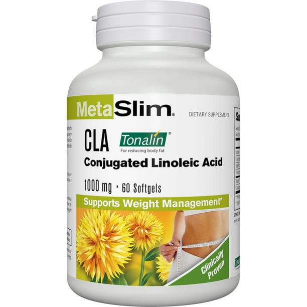 MetaSlim CLA Tonalin Conjugated Linoleic Acid 1000 mg, 60 Ct Walmart