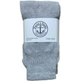 thumbnail image 3 of 240 Pairs Of Yacht & Smith 17 Inch Wholesale Kids Tube Socks, Children's Cotton Referee Sport Socks Size 6-8 (6-8 Gray), 3 of 3