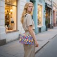 thumbnail image 7 of FORMRS Women Crossbody Purse with Chain Strap Vegan Leather Shoulder Handbag, Yellow Wavy Plaid, 7 of 7