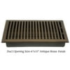 Brass Elegans 116Gr Contemporary 6" X 10" Solid Brass Floor Register