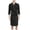 Black, variant on Mens Knit Lightweight Kimono Spa & Bath Robes for Men - Quick Dry Soft Loose Casual V-neck Sleepwear Nightgown