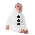 thumbnail image 3 of XFHLMJFF Christmas Snowman Jumpsuits for One Piece Baby Cartoon Long Sleeved Hooded Coveralls Plush Onesie Climbing Outfits for 3-6 Months, 3 of 7