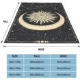 thumbnail image 4 of Tarot Printed Flannel Blanket , Fleece Throw Blanket Super Soft Thicken Blanket , Fuzzy Warm Cozy Plush Microfiber Blankets for Bed Couch Sofa and All Season 60"x50", 4 of 6